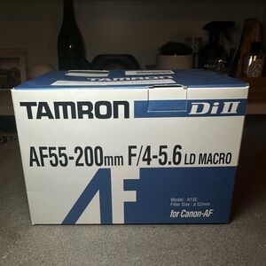 Tamron Af 55-200Mm F / 4.0-5.6 Di-Ii Ld Macro Lens For Canon